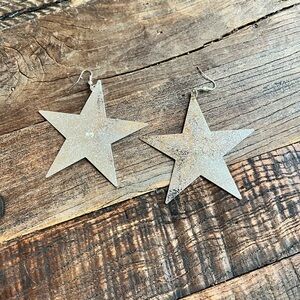 Silver Star Earrings